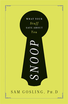 Cover of Sam Gosling's book "Snoop: What your Stuff Says about You"